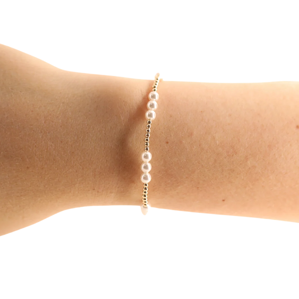 Beaded Blondes Ily Pearl Bracelet