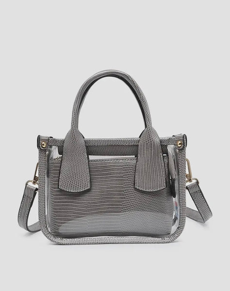 Jen & Co Stacey Clear Satchel