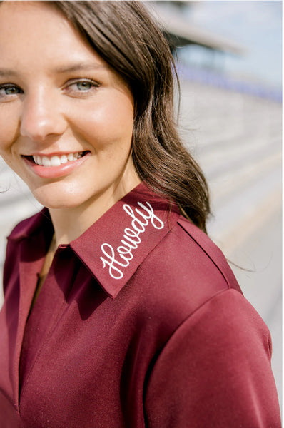 Layerz Sporty Dress-Maroon