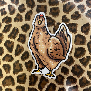 Staring Chicken Sticker