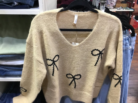 Black Bow Sweater