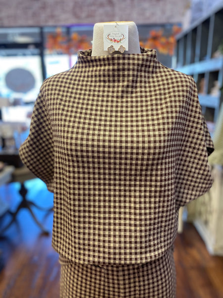 Nutmeg Mock-neck Set