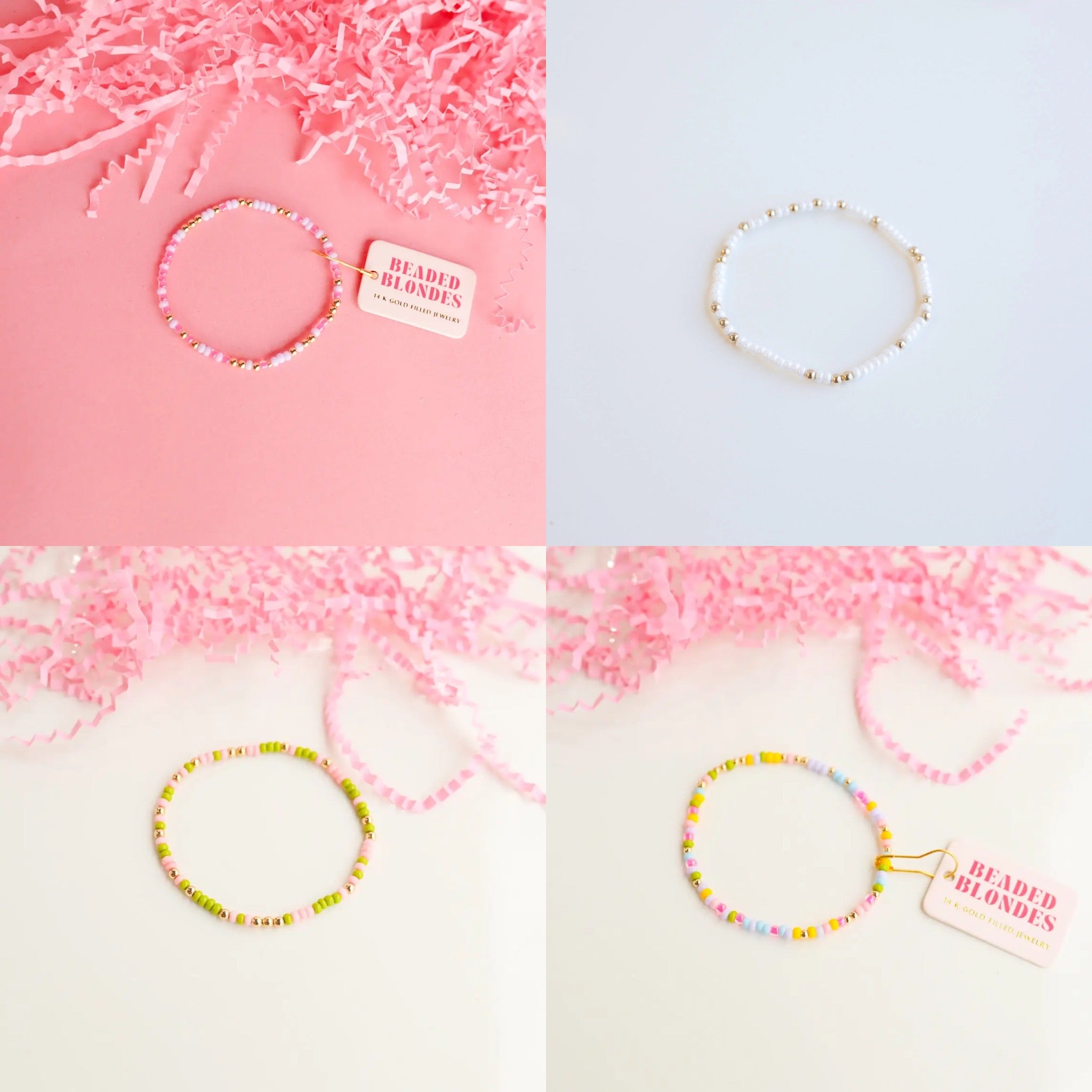 Beaded Blondes Sprinkle Bracelets
