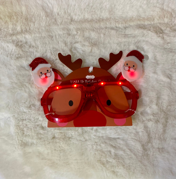 Mudpie Light Up Holiday Glasses