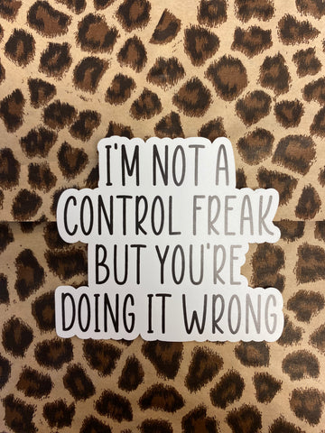 Control Freak Sticker