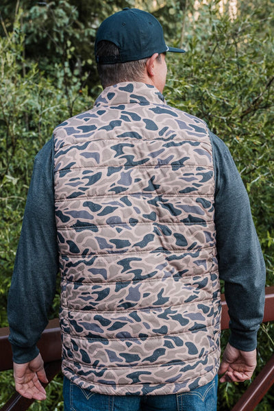 Burlebo Puffer Vest-Guage Camo