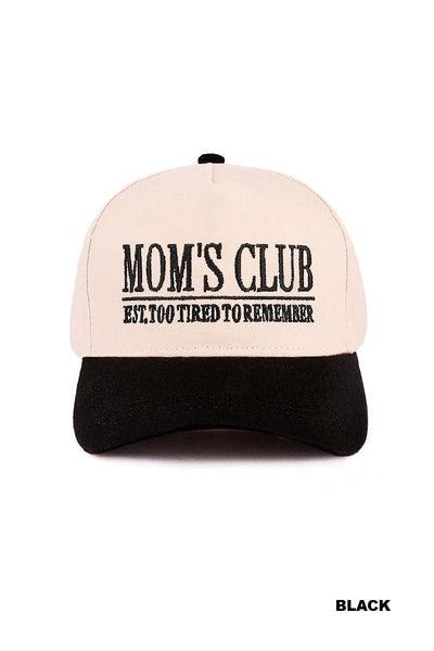 “Mom’s Club” Two Tone Cap