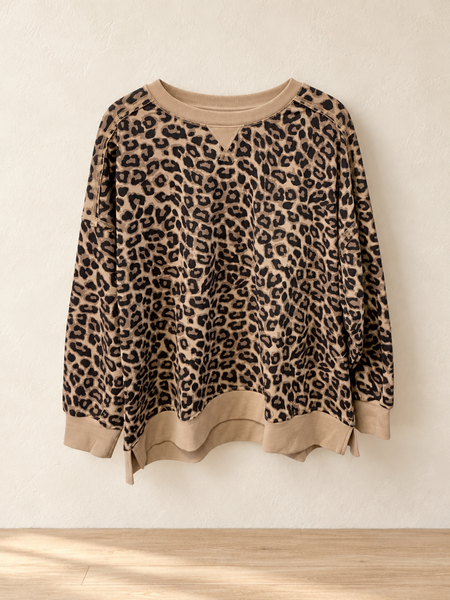 Oversized Cheetah Sweater