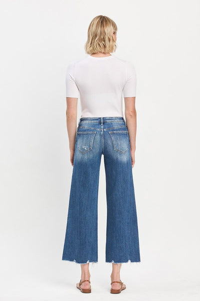 Curvy LOVERVET Mesmerizes Mid Rise Wide Leg Jeans