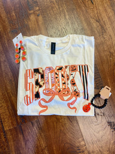 Spooky bow tee