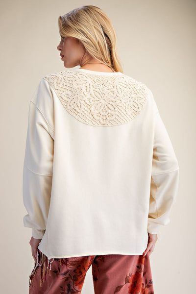 Sweet Crochet Sweatshirt