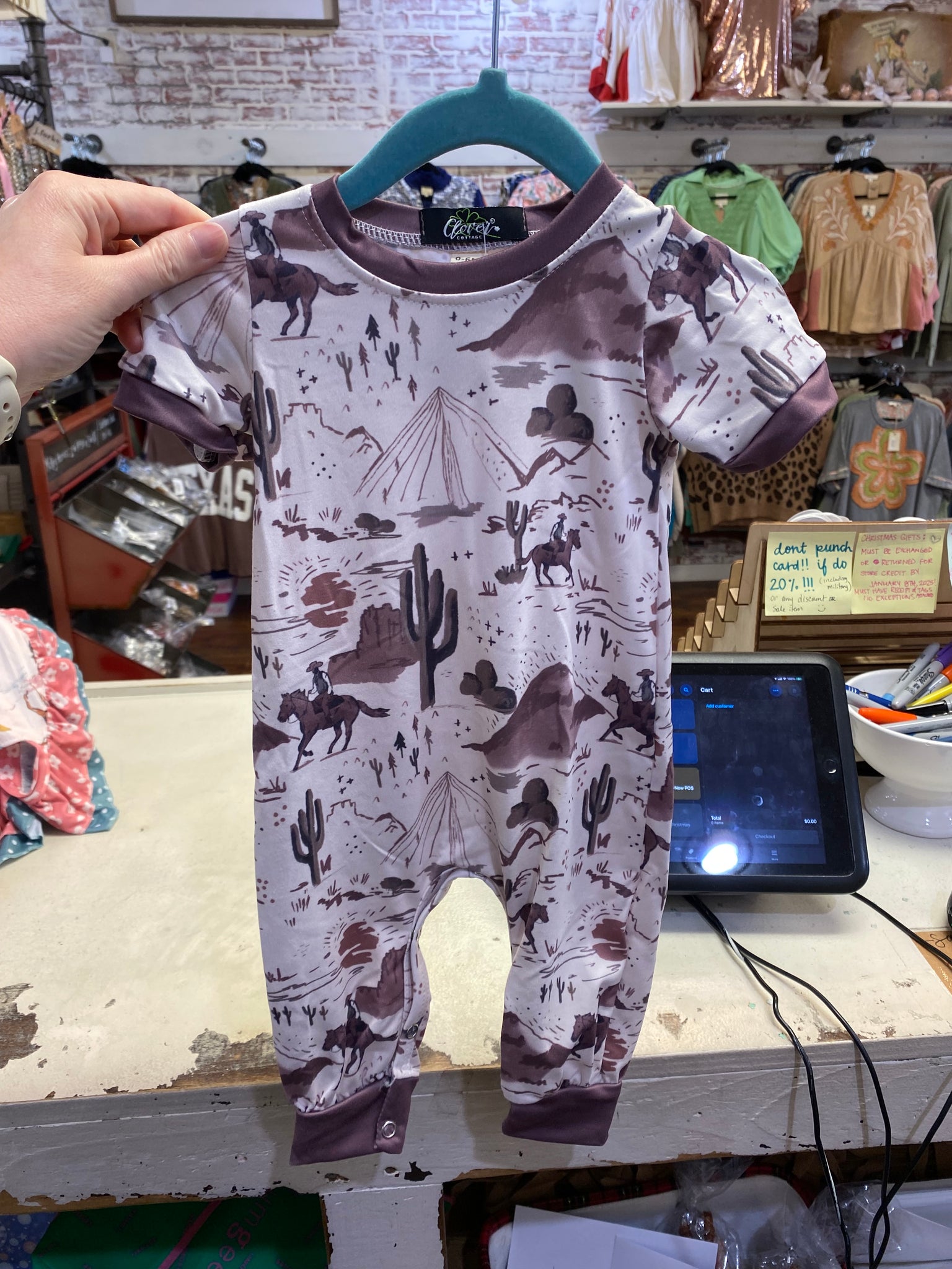 Hazel West Boy Romper