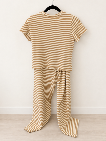 2 piece striped set