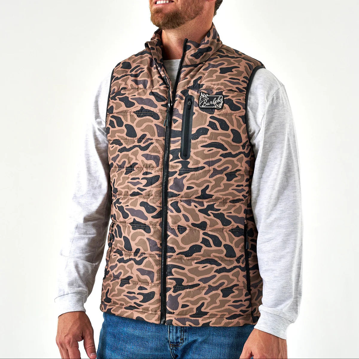 Burlebo Puffer Vest- Gauge Camo