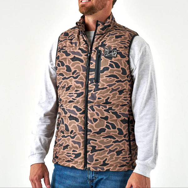 Burlebo Puffer Vest- Gauge Camo