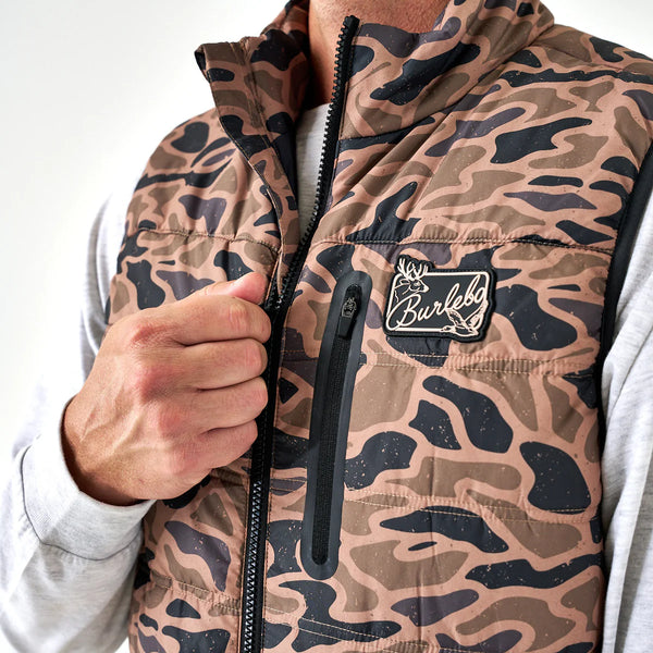 Burlebo Puffer Vest- Gauge Camo