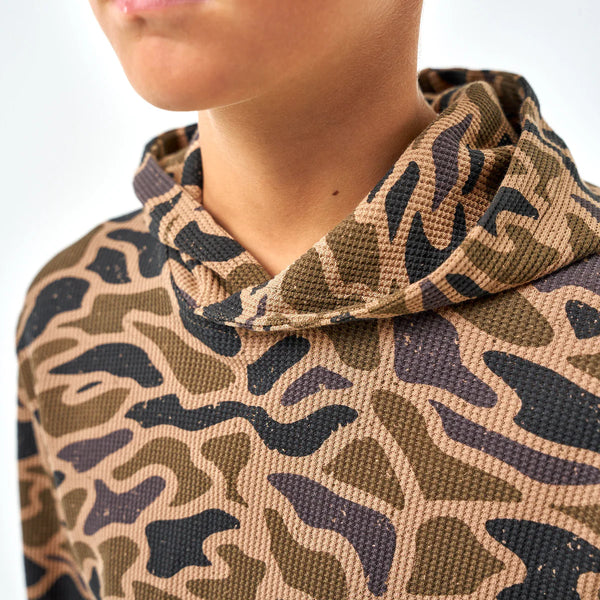 Burlebo Youth Thermal Hoodie- Gauge Camo