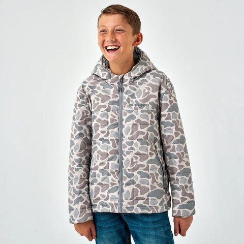 Burlebo Youth Puffer Jacket- Classic Deer Camo