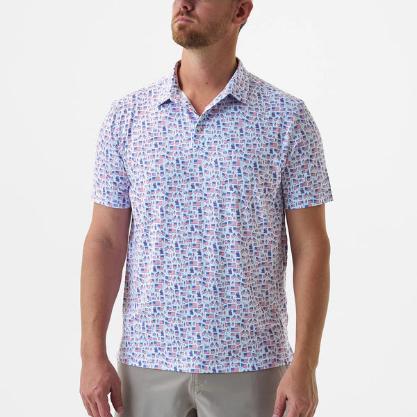 Burlebo Performance Polo- Old Glory
