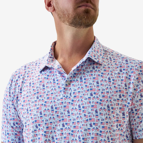 Burlebo Performance Polo- Old Glory