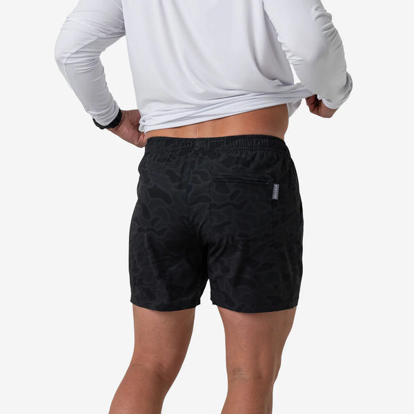 Burlebo Athletic Shorts- Black Camo w/Black Liner