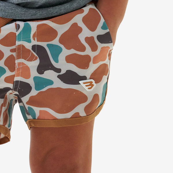 Burlebo Youth Swim Trunks- Bayside Camo