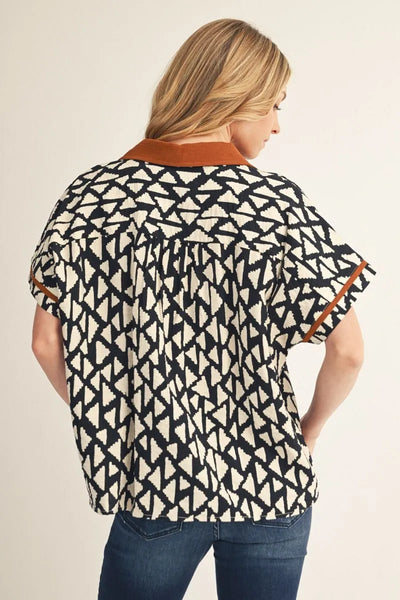 Curvy Harper Geo Top