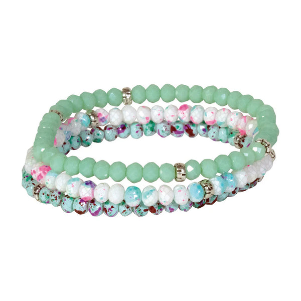 My Fun Colors Crystal Bracelet 3 Stack