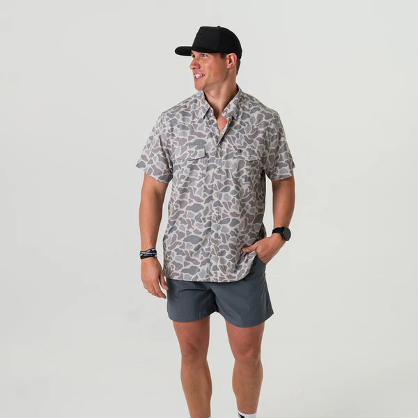 Burlebo Performance Western Shirt- Classic Deer Camo