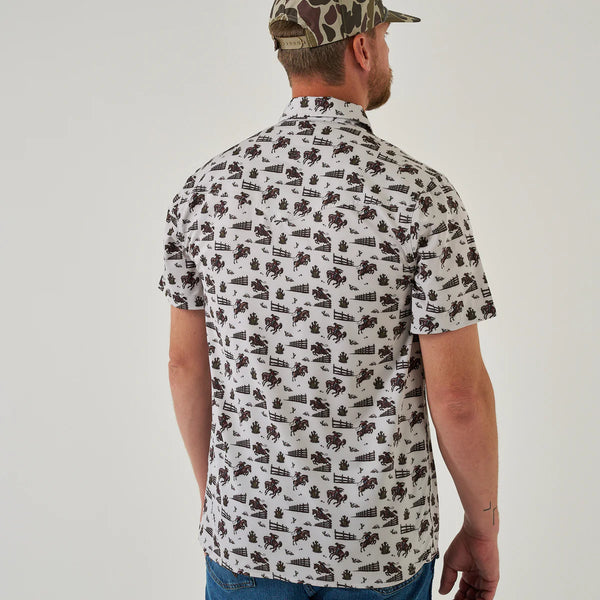 Burlebo Performance Western Shirt- Cowboy Country