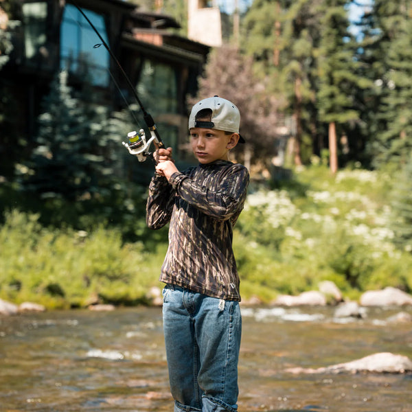Burlebo Youth Performance Hoodie- Midland Camo
