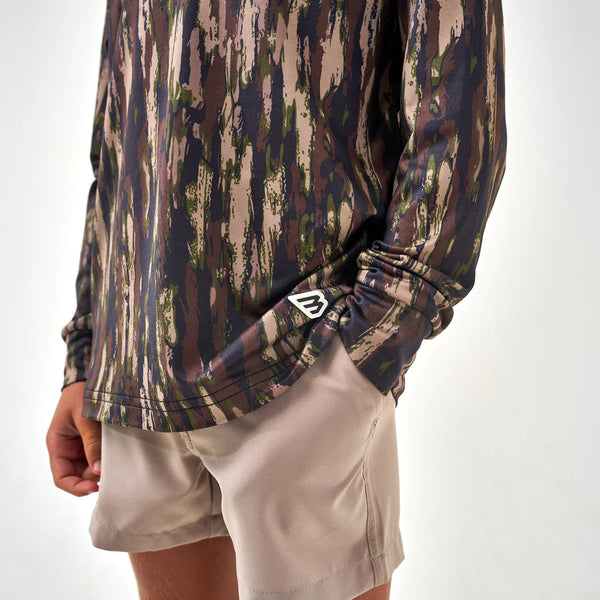 Burlebo Youth Performance Hoodie- Midland Camo