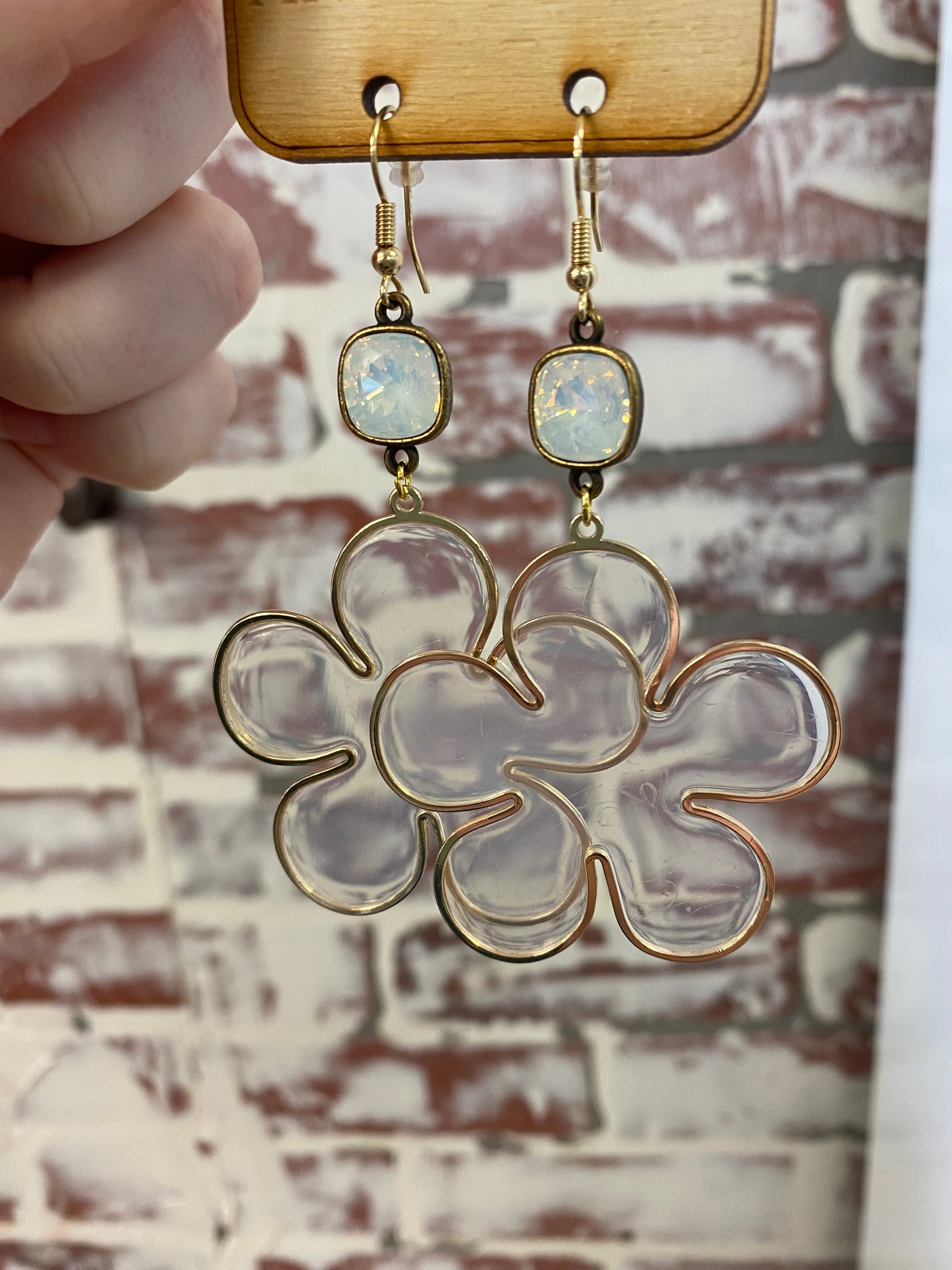 Pink Panache Lazy Daisy Earrings