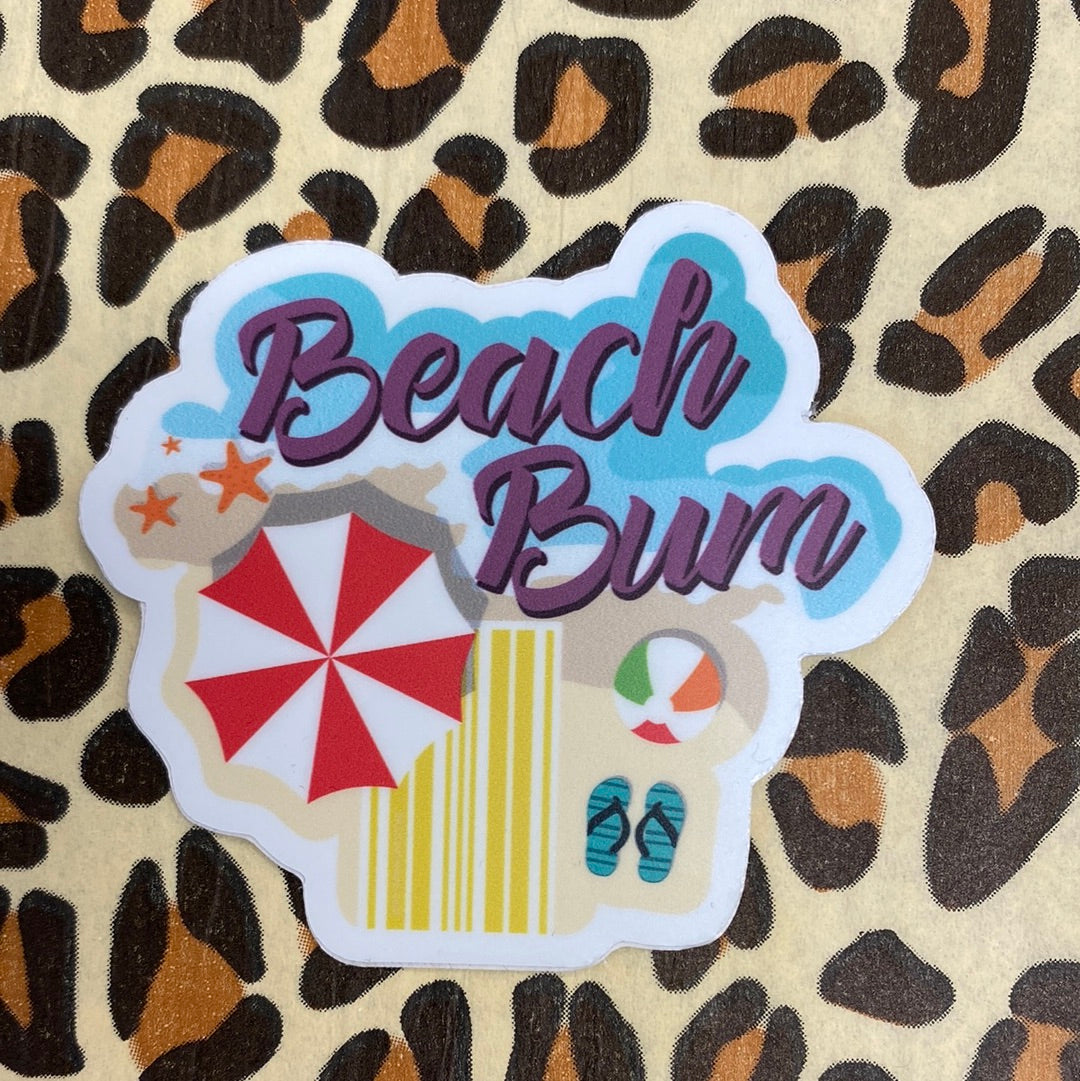 Beach Bum Sticker