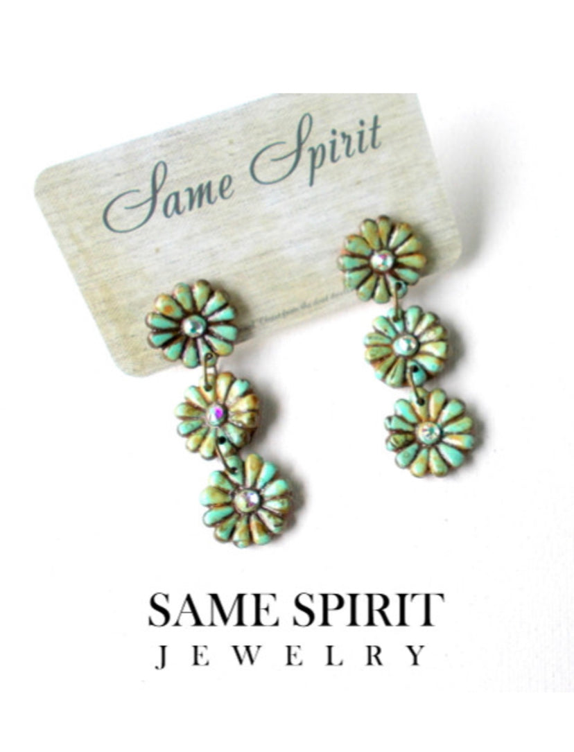 Same Spirit Triple Sunburst Earrings