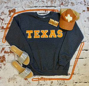 Texas Varsity Letter Sweatshirt
