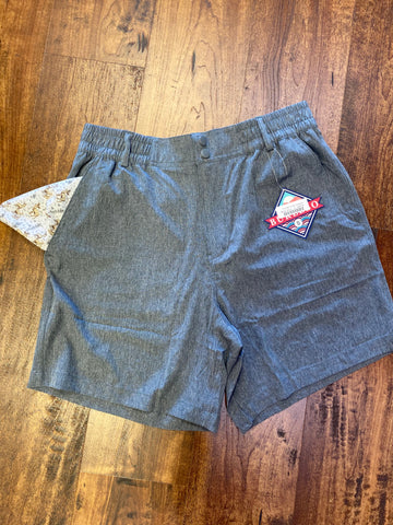 Burlebo Charcoal Grey Shorts W/Deer Pockets