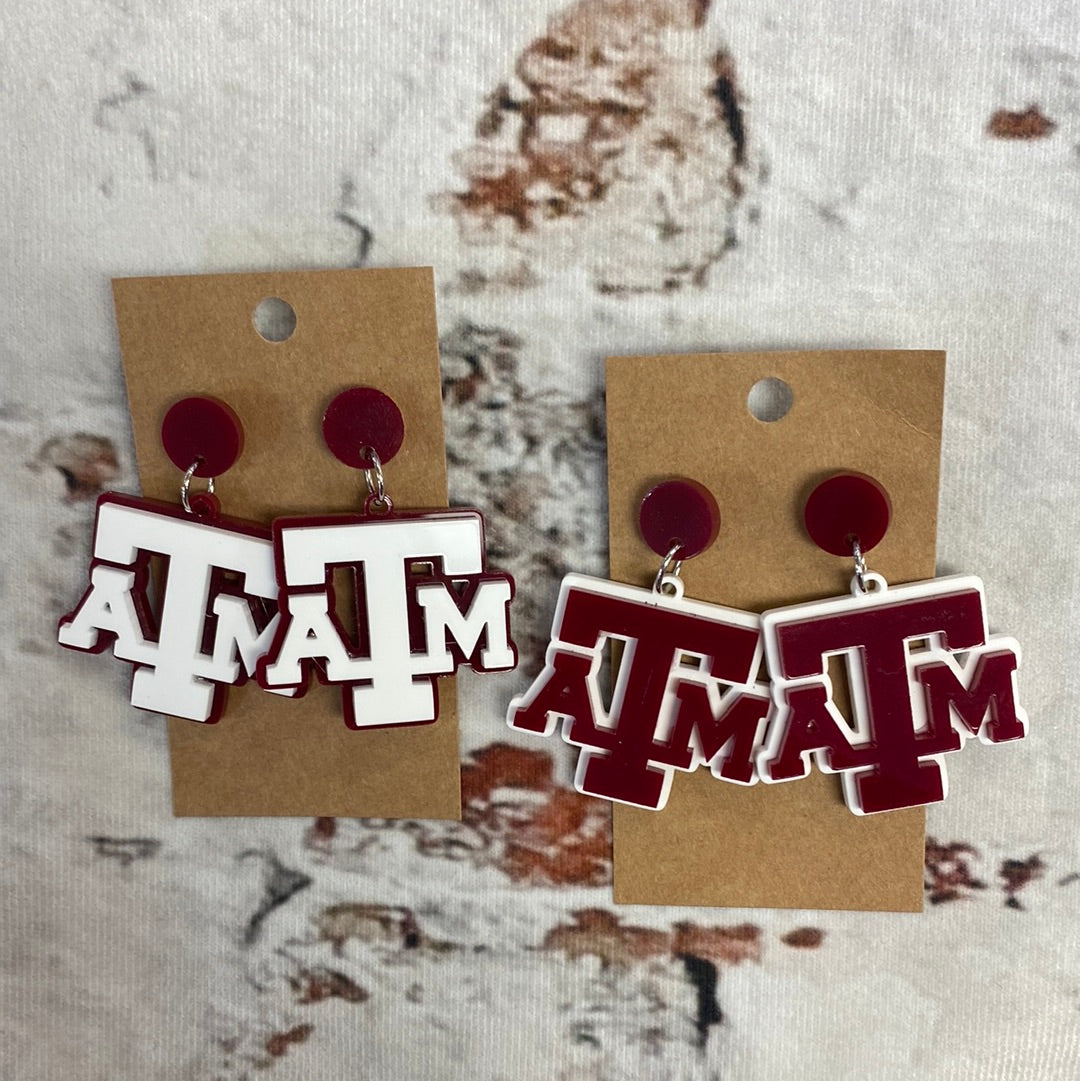 TX A&M Earrings