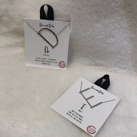 Large Initial Necklace